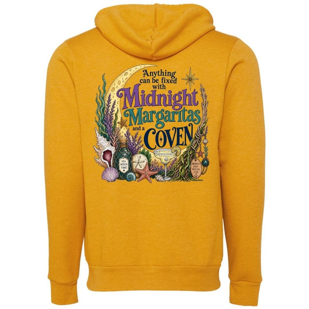 Mountains & Mermaids The Mermaid Coven Fleece Zip Hoodie Small / Marigold
