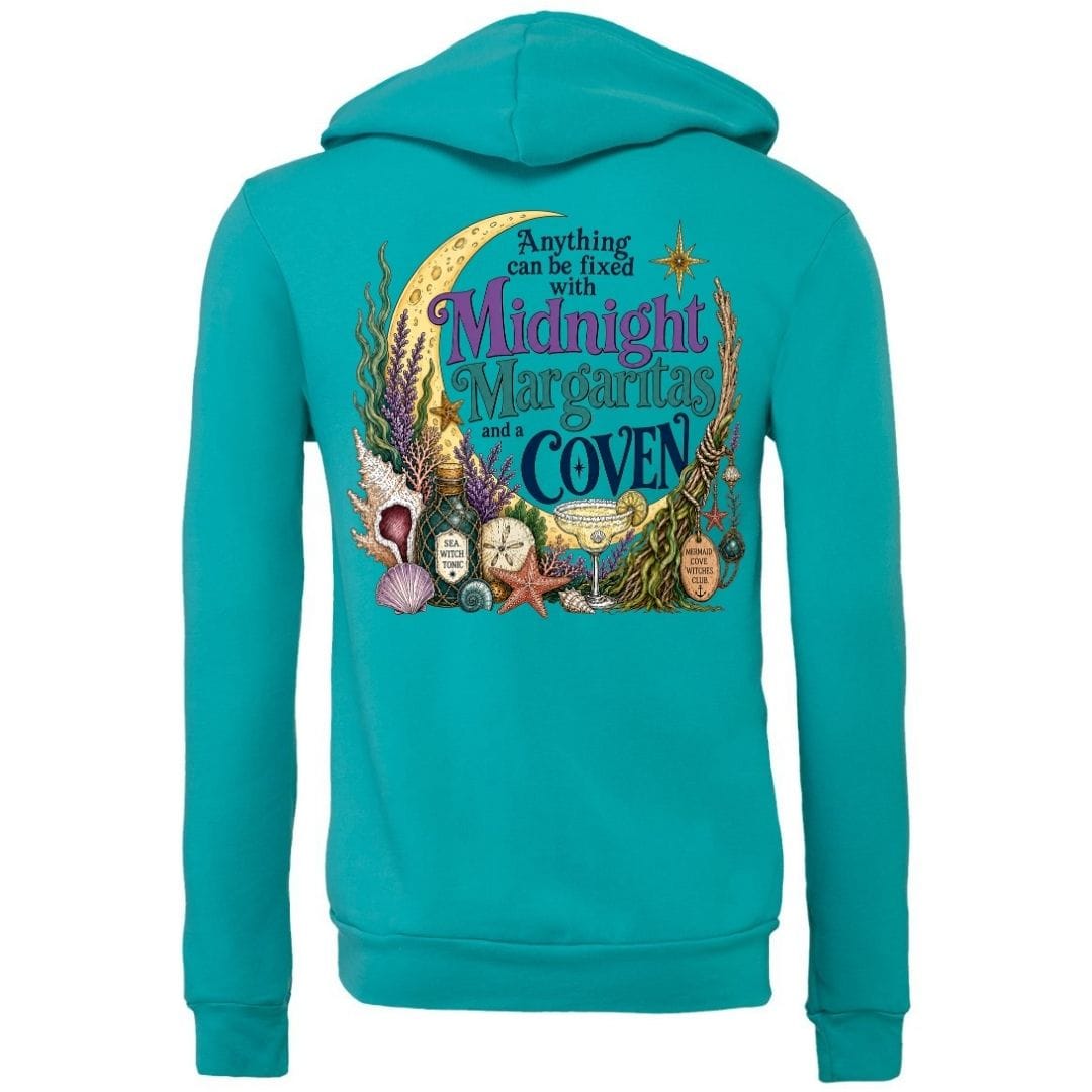 Mountains & Mermaids The Mermaid Coven Fleece Zip Hoodie Small / Teal