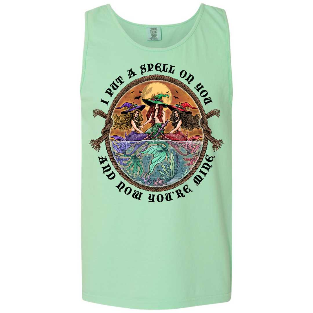 Mountains & Mermaids The Siren Sisters Boyfriend Tank (Island Reef) Small MM3487