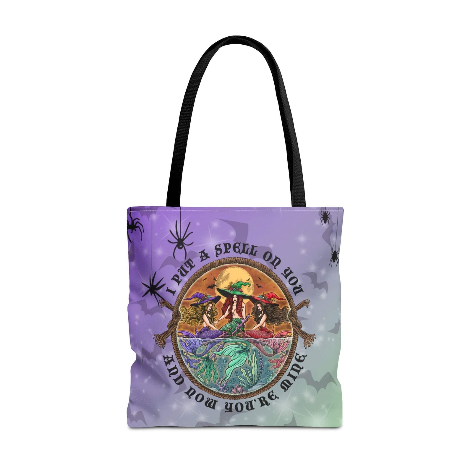 Mountains & Mermaids The Siren Sisters Mystic Tote Bag 18" × 18'' / Black 22028226402785431358