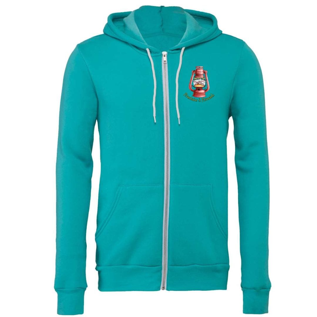 Mountains & Mermaids Wander Lantern Full Zip Fleece Hoodie