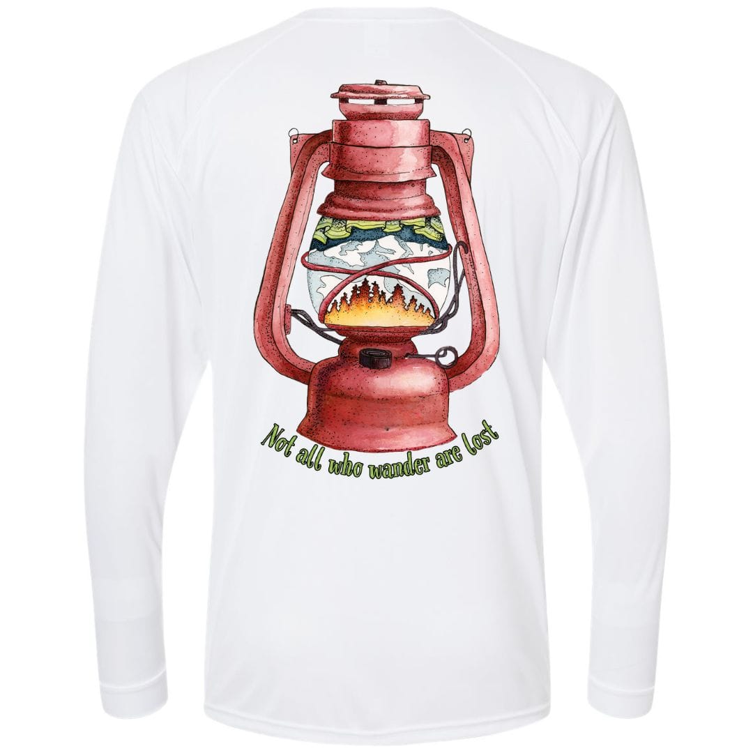 Mountains & Mermaids Wander Lantern Performance Sun Shirt Small / White
