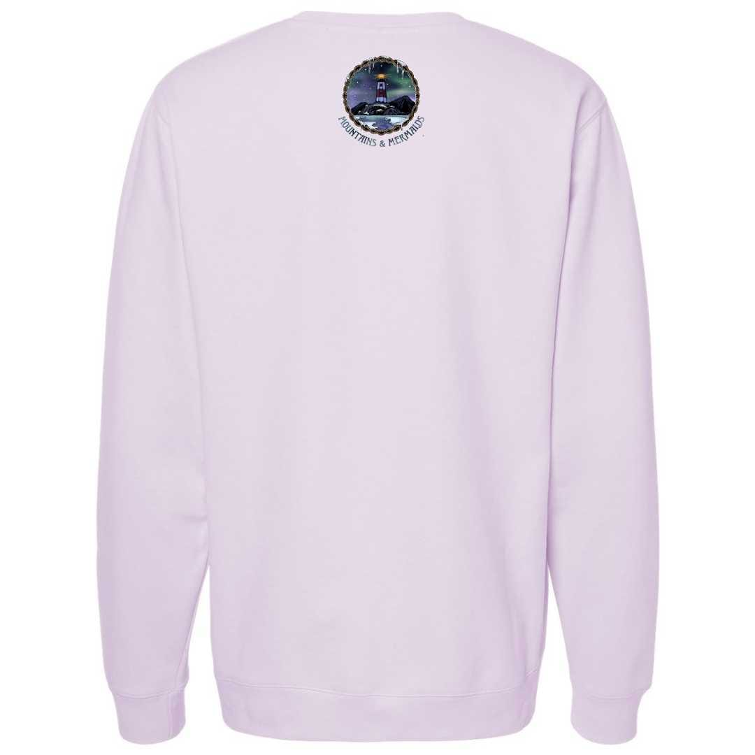 Mountains & Mermaids Winter Tides Crewneck Sweatshirt (Lavender)