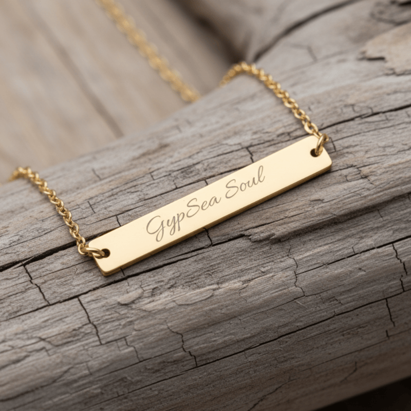 OwnPrint GypSea Soul Horizontal Bar Necklace