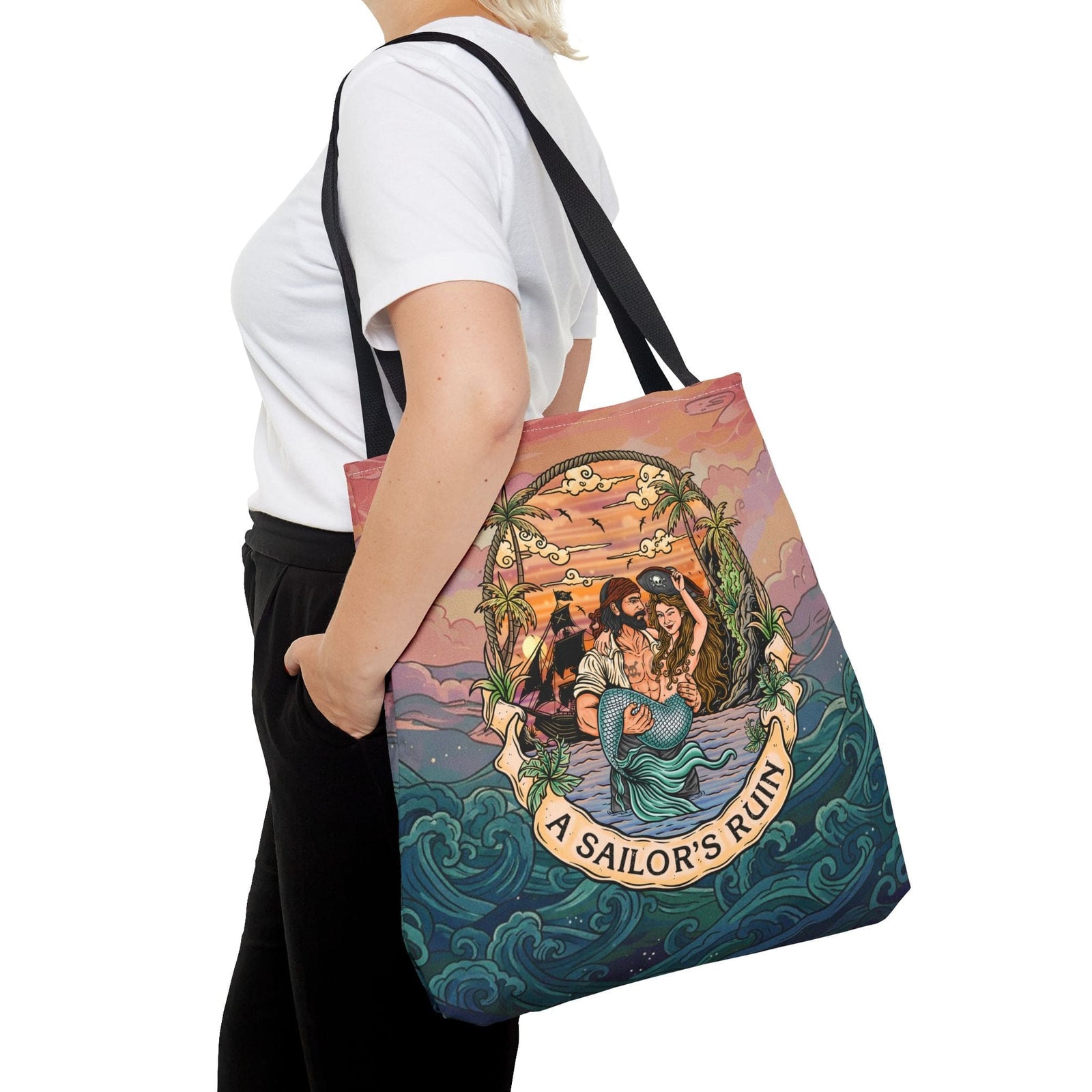 Printify A Sailor’s Ruin Tote Bag 18" × 18'' 19917533112383057831