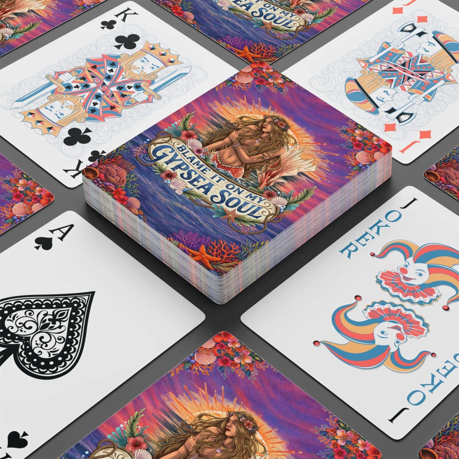 Printify Blame It on My Gypsea Soul Playing Cards 2.5" x 3.5" / White / Semi Glossy 23239608683933204233