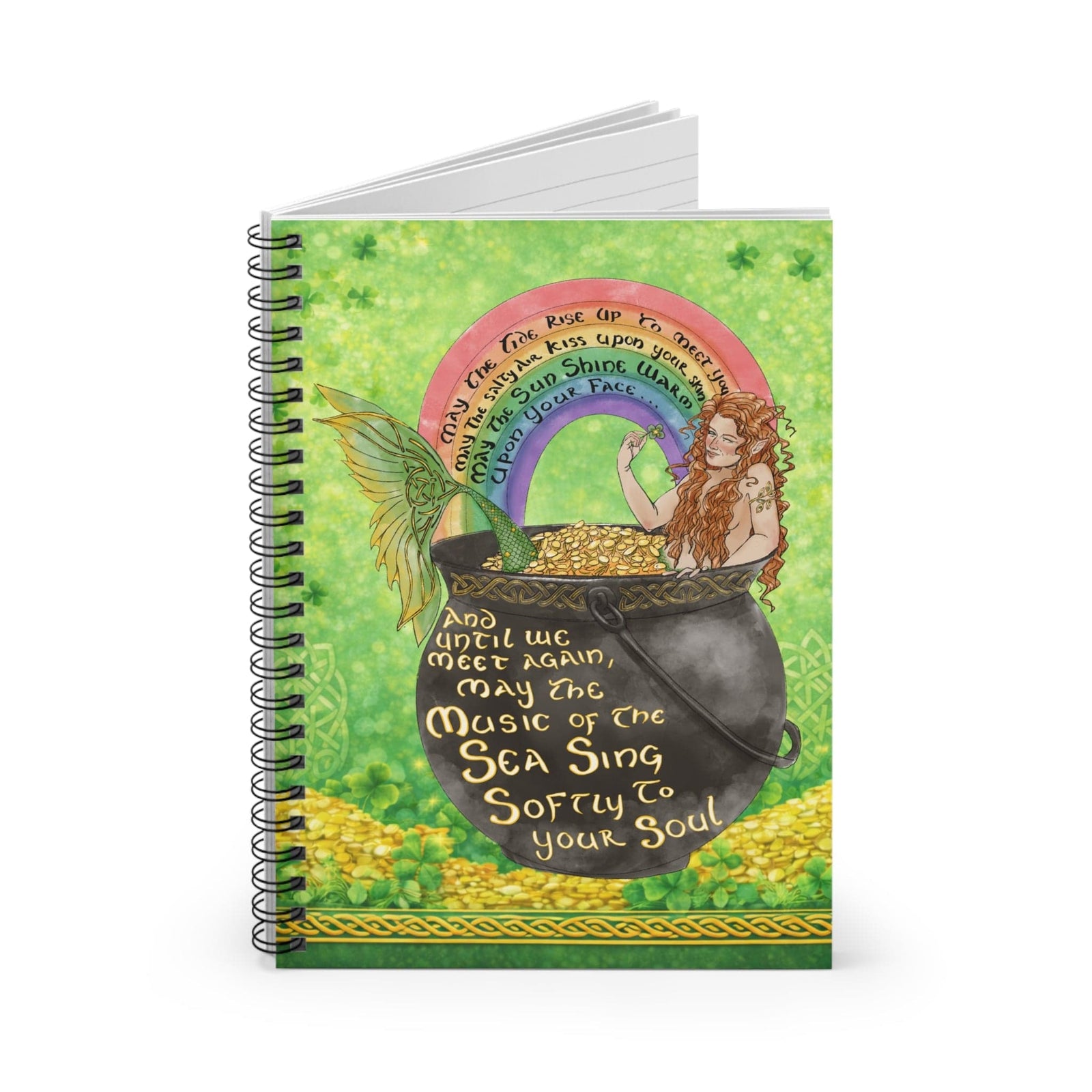 Printify Celtic Mermaid Notebook One Size 33743777138124440930