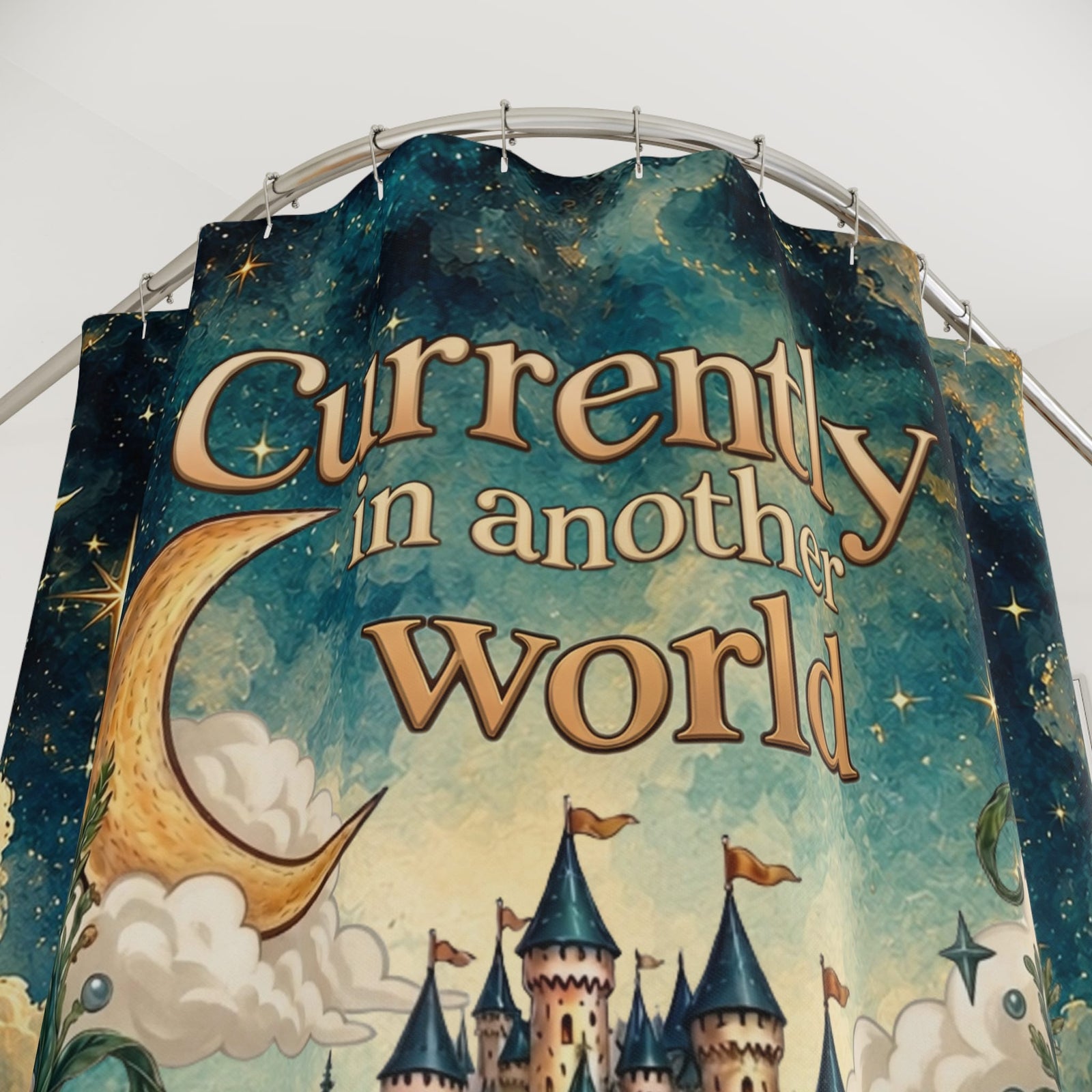 Printify In Another World Shower Curtain 71" × 74" 91490166341993115601