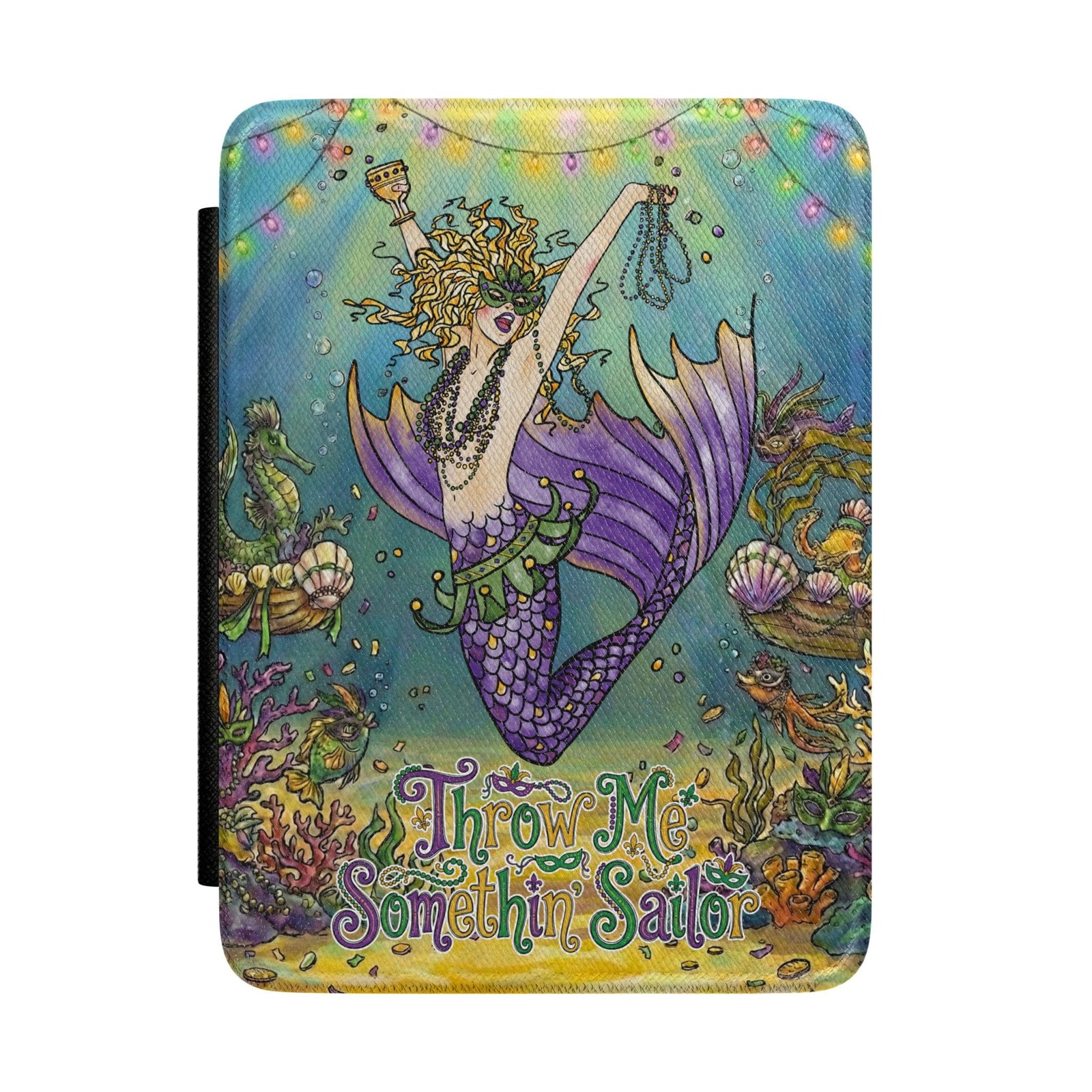 Printify Mardi Gras Mermaid Kindle Case Colorsoft / Paperwhite (7”) 12 Gen. (2024-2025) 54617378470073921536