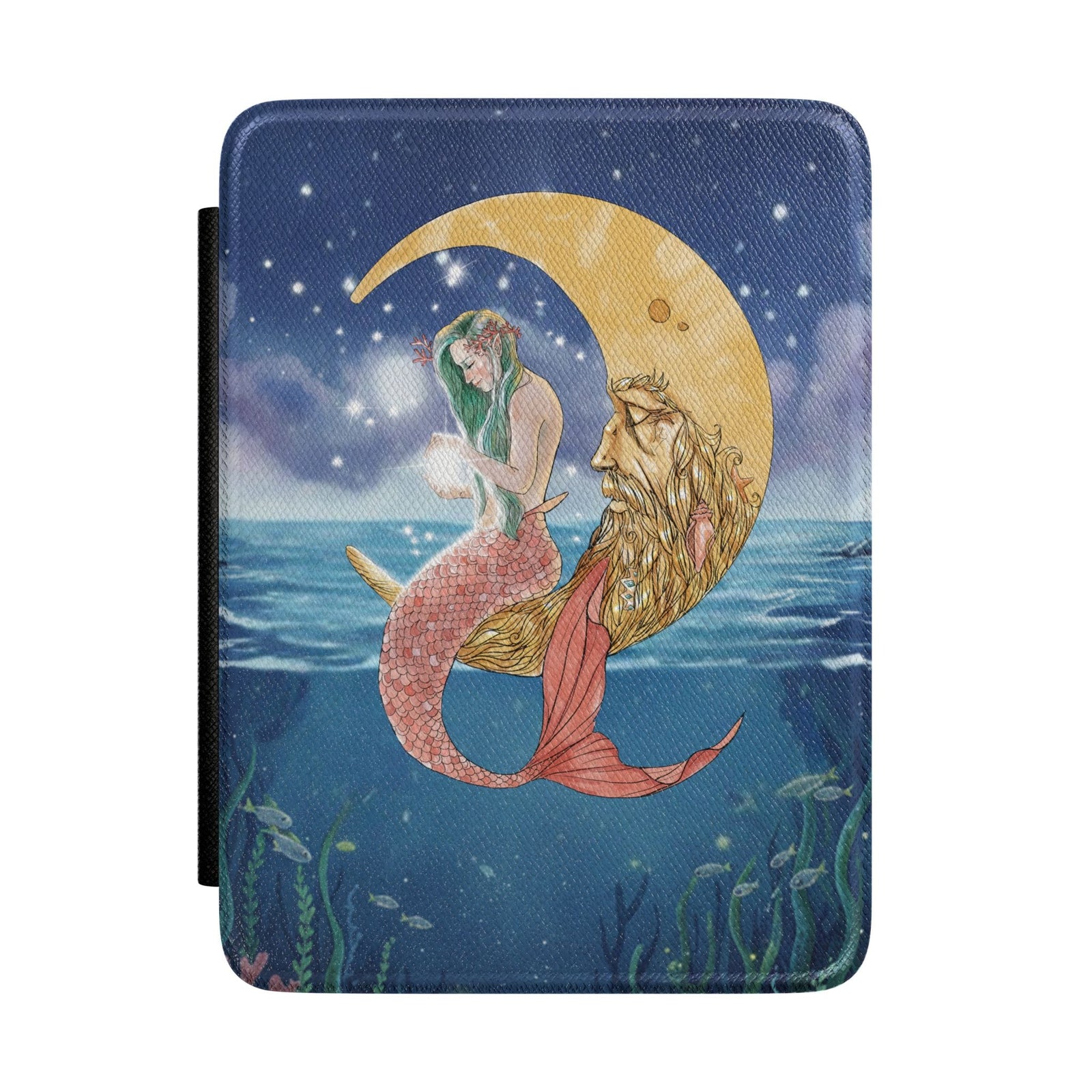 Printify Mermaid In The Moon Kindle Case Colorsoft / Paperwhite (7”) 12 Gen. (2024-2025) 27778241847593607922