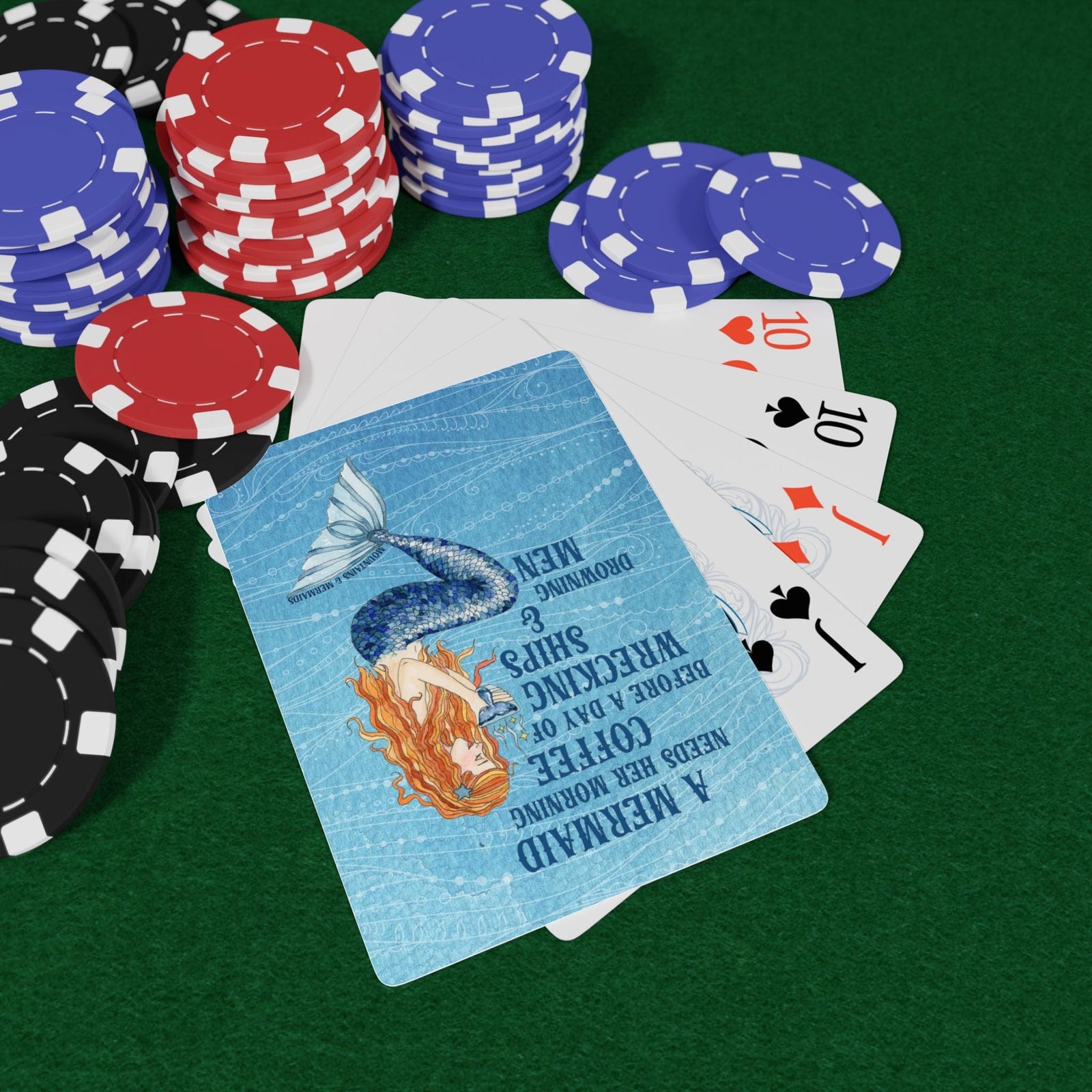 Printify Mermaid's Brew Playing Cards 2.5" x 3.5" 30235814126957181093