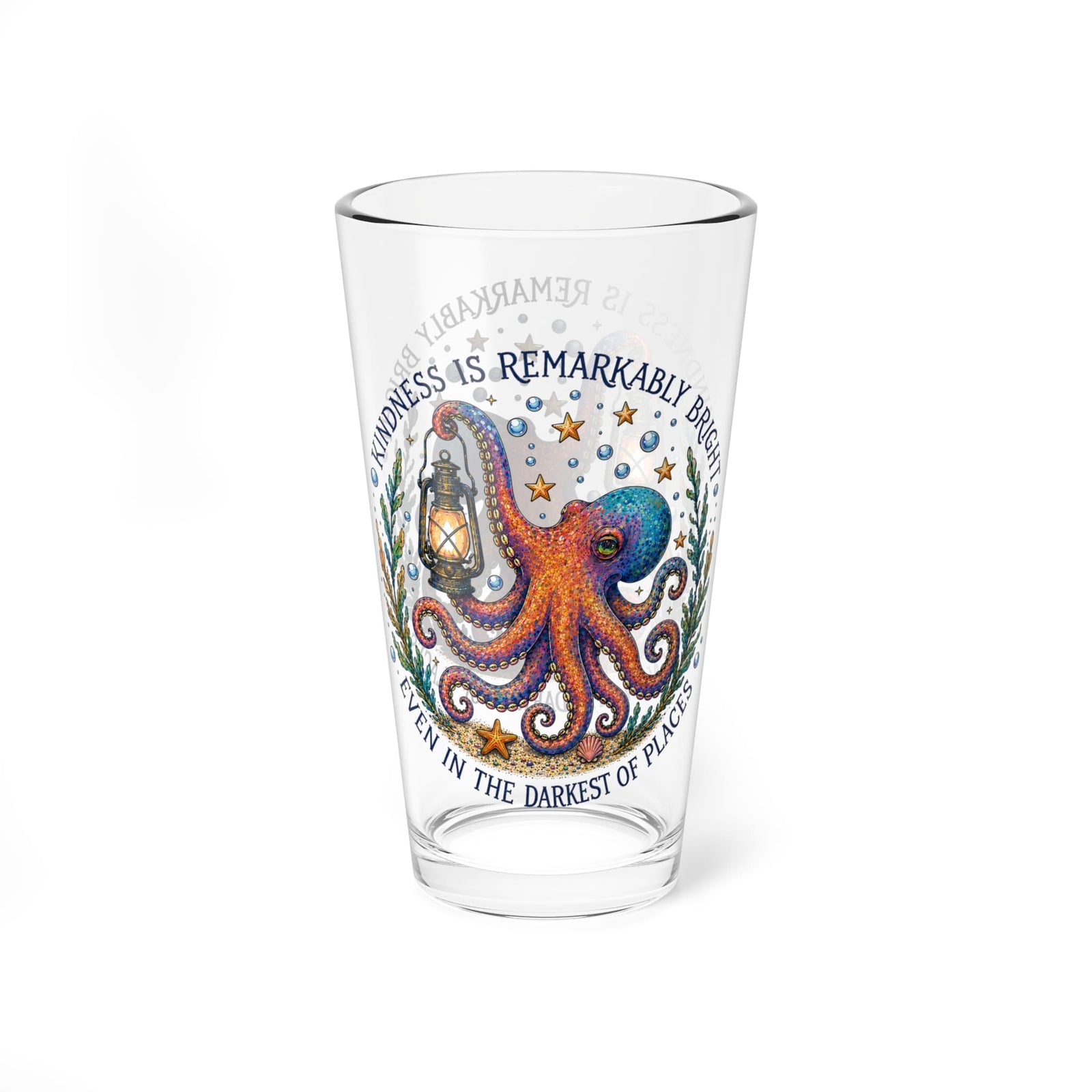 Printify Remarkably Kind 16oz Pint Glass 16oz 23449509875501654521