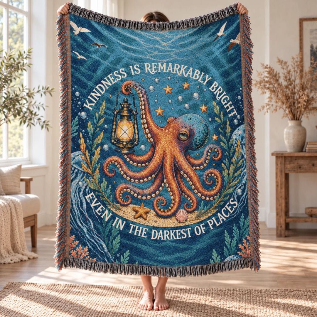 Printify Remarkably Kind Woven Blanket