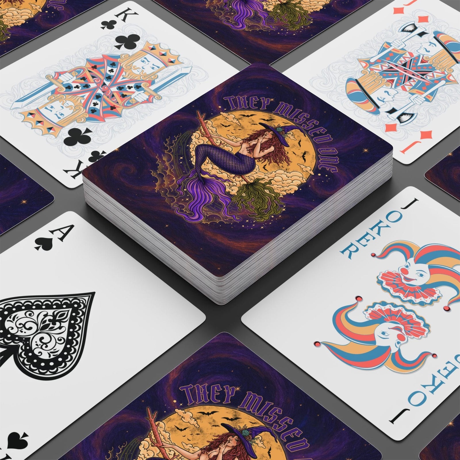 Printify Salem Siren Playing Cards 2.5" x 3.5" 12725603353456761785