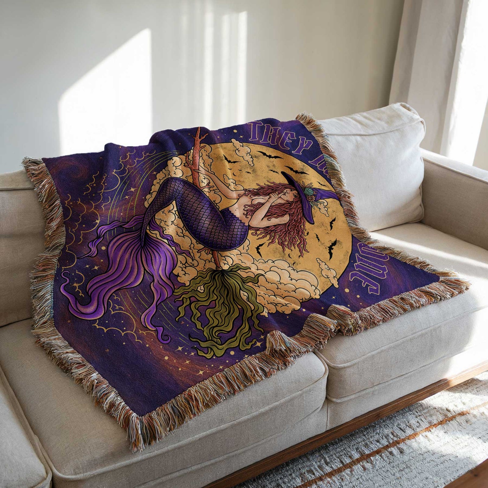 Printify Salem Siren Woven Blanket