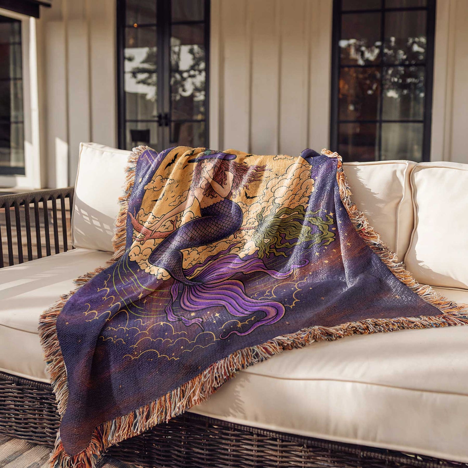 Printify Salem Siren Woven Blanket