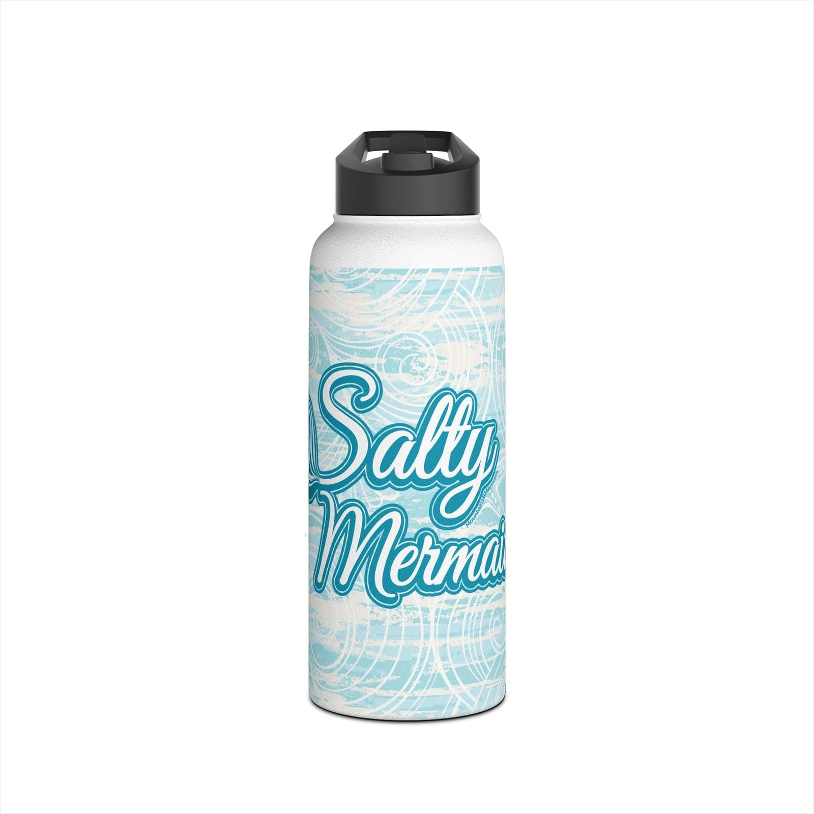 Printify Salty Mermaid 32oz Stainless Steel Water Bottle 32oz / White 27309979979426127654