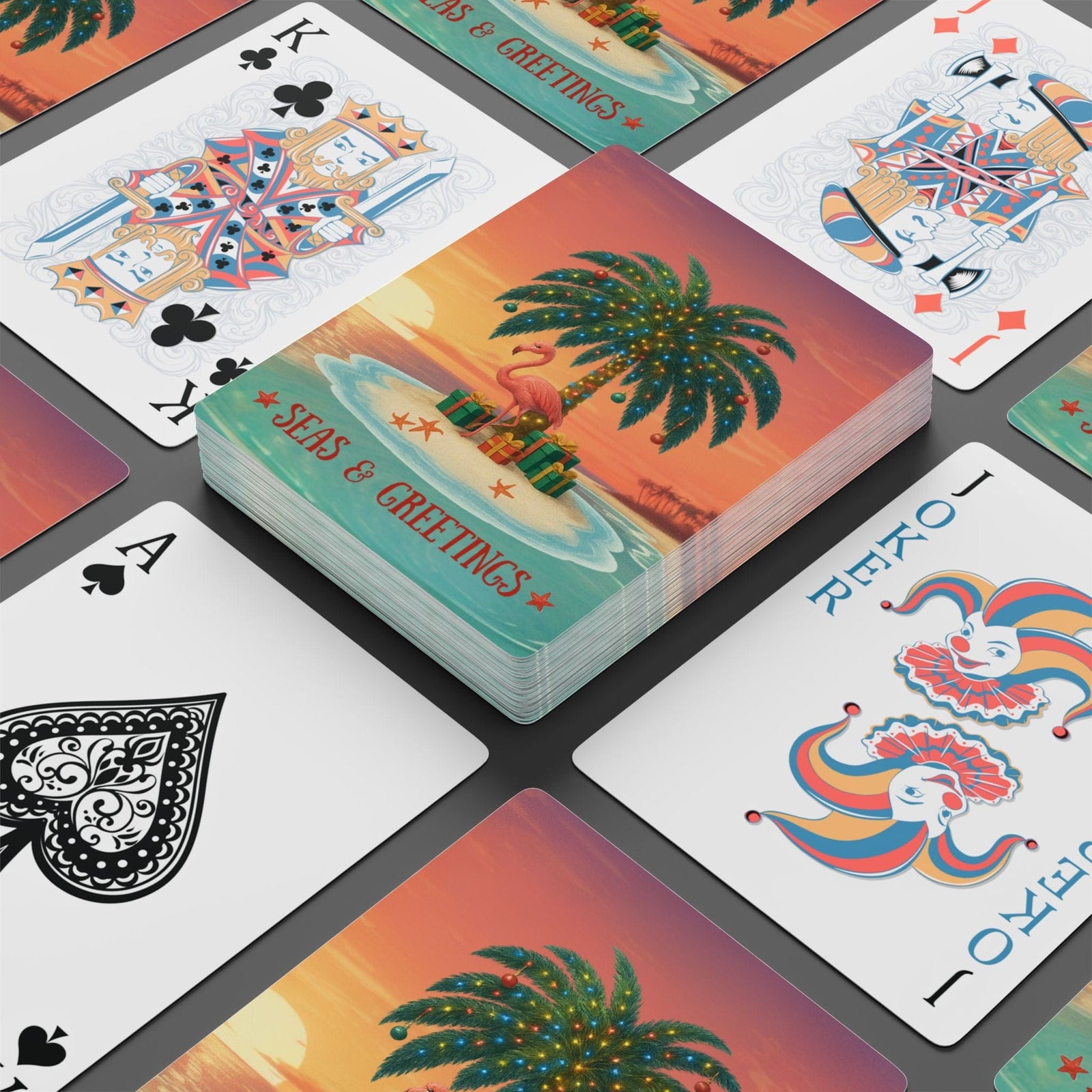 Printify Seas & Greetings Playing Cards 2.5" x 3.5" / White / Semi Glossy 19900441608567063574