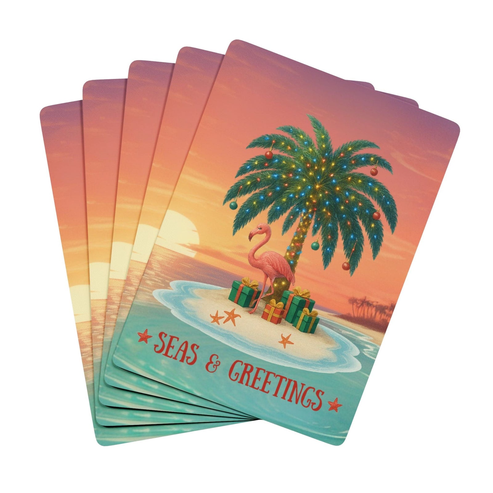 Printify Seas & Greetings Playing Cards 2.5" x 3.5" / White / Semi Glossy 19900441608567063574