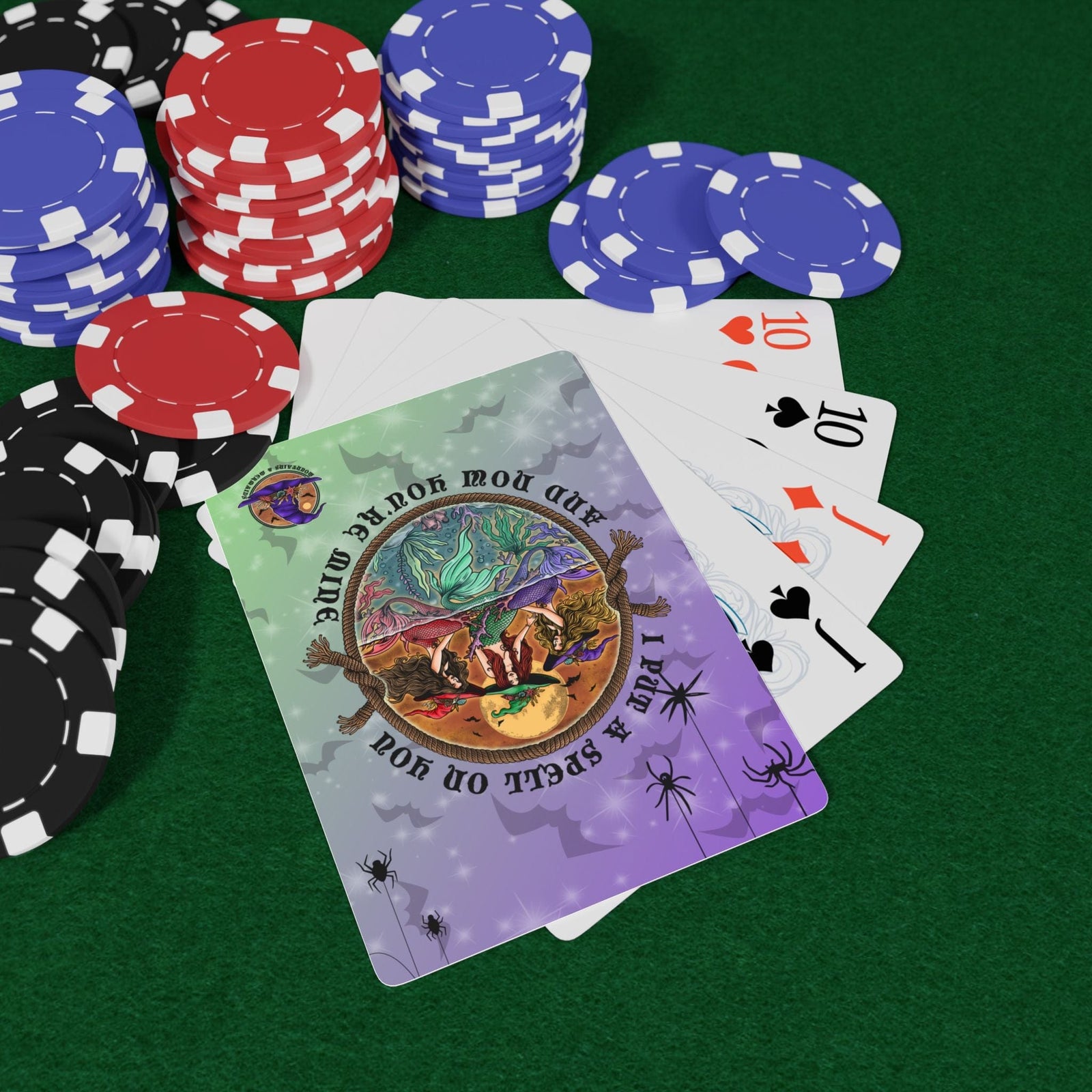 Printify Siren Sister's Mystic Playing Cards 2.5" x 3.5" 96562791354525118041