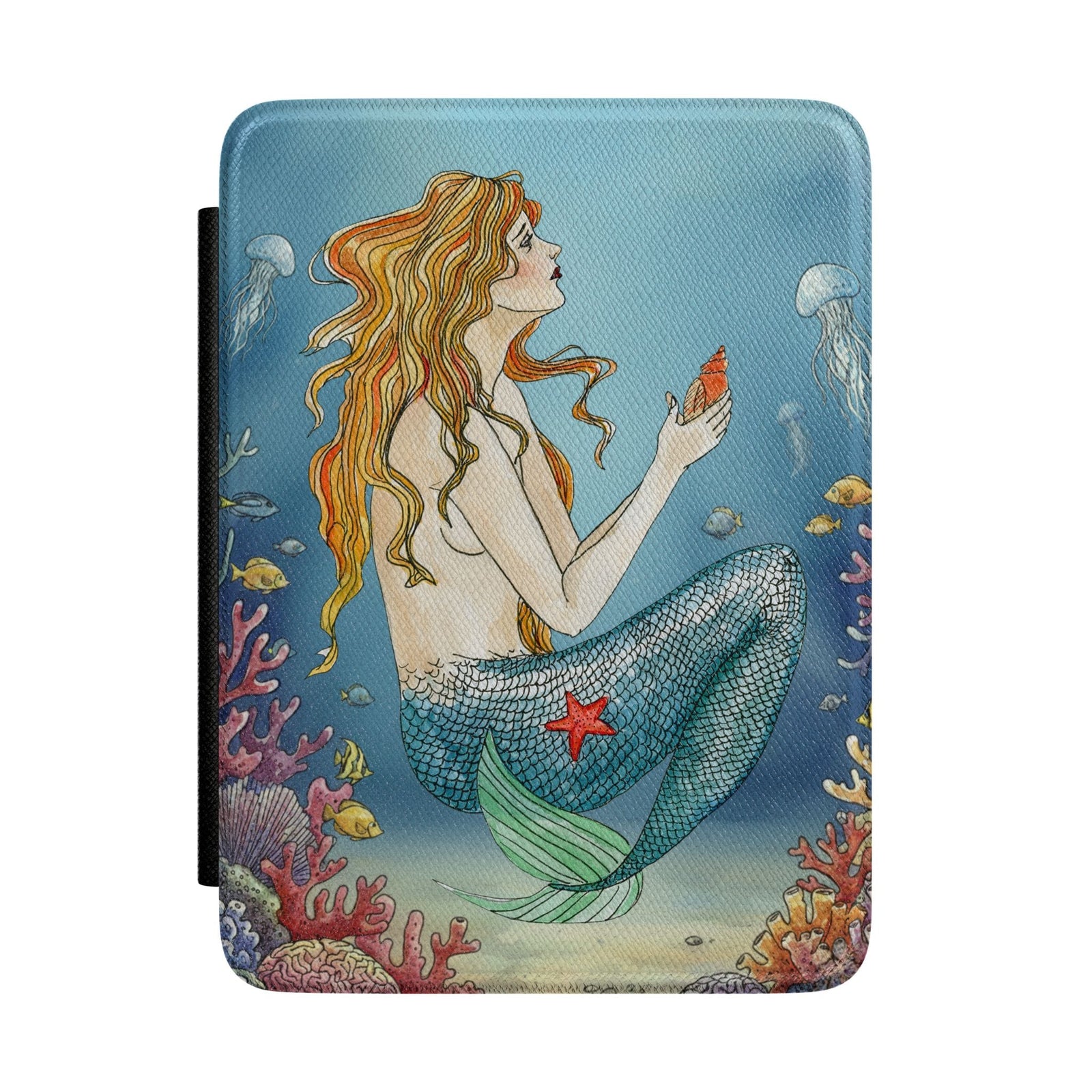 Printify Vintage Mermaid Kindle Case Colorsoft / Paperwhite (7”) 12 Gen. (2024-2025) 13968911493337122854