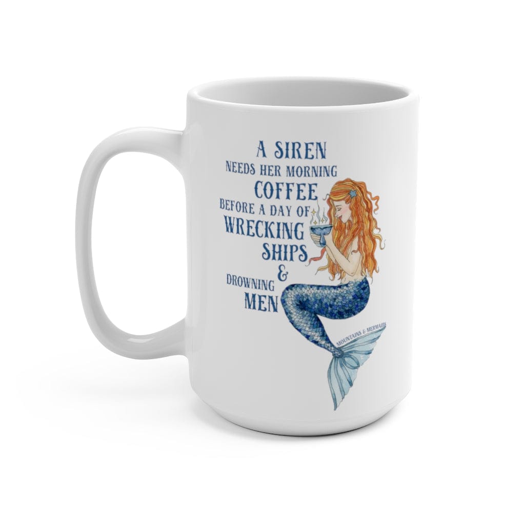 Siren's Brew Coffee Mug 15oz - Mountains & Mermaids