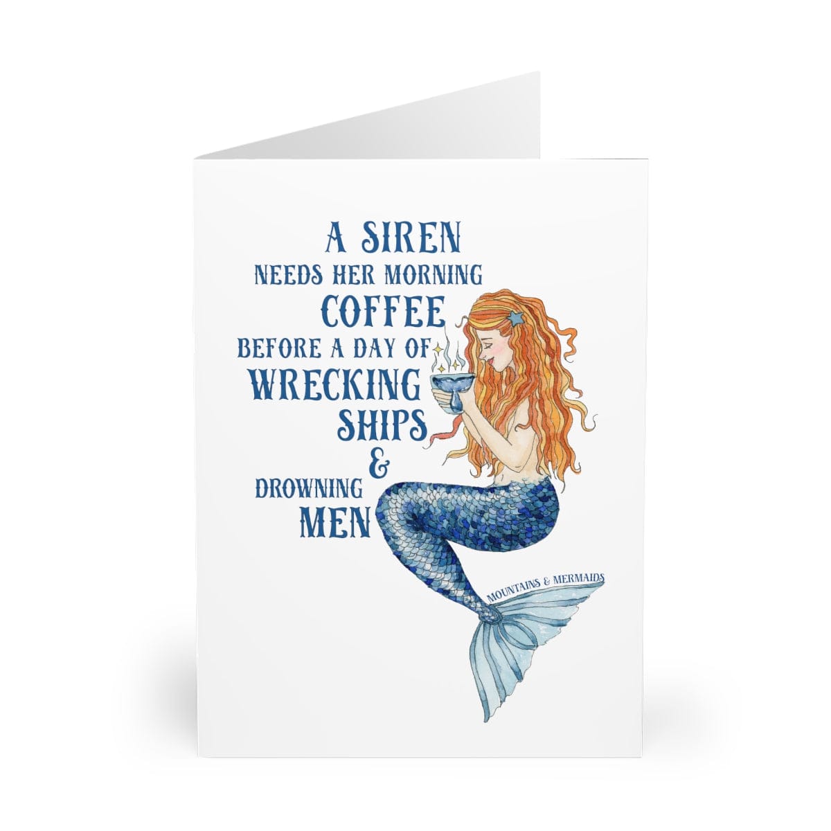 Siren's Brew Greeting Card - Mountains & Mermaids