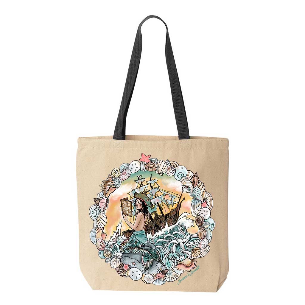 How To Be A Siren 101 Market Tote - Mountains & Mermaids