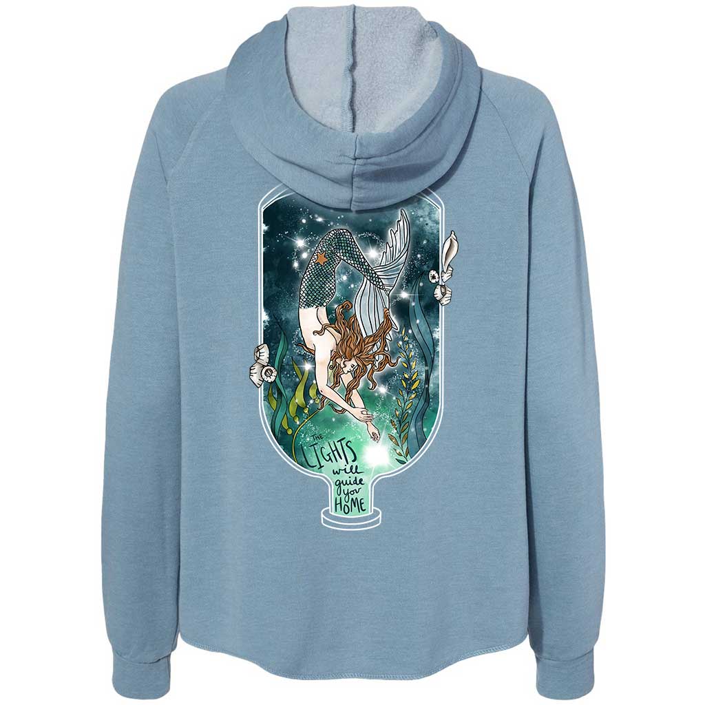 Mountains & Mermaids Luminary Mermaid Fleece Zip Hoodie Small MM1149