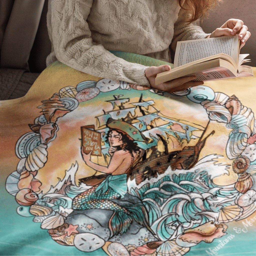 Cozy Mermaid Cove Throw Blankets