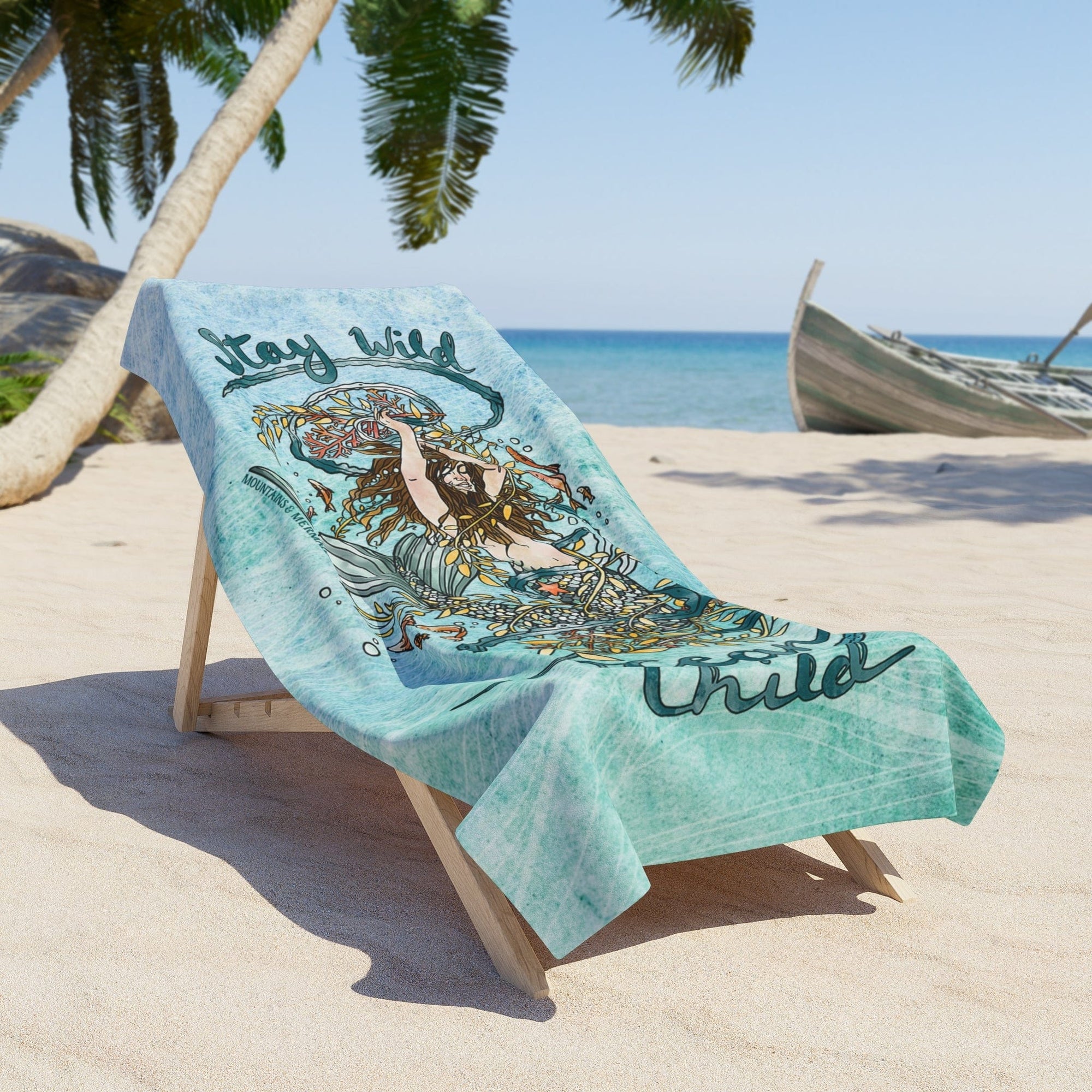 Stay Wild Ocean Child Beach Towel