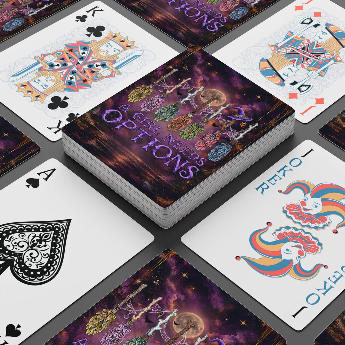 A Girl Needs Options Playing Cards