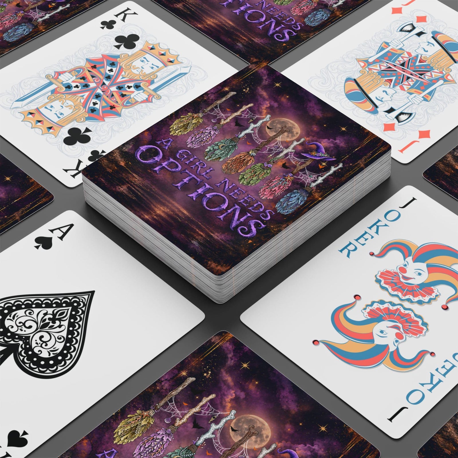 A Girl Needs Options Playing Cards