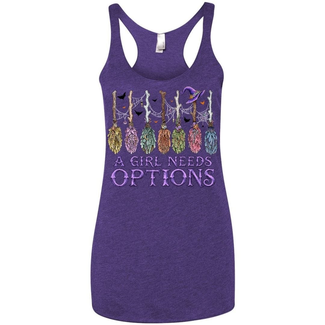 A Girl Needs Options Racerback Tank