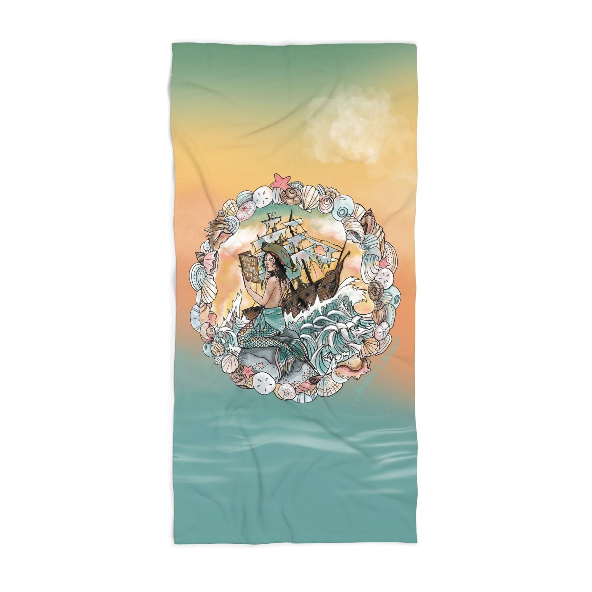 How To Be A Siren 101 Beach Towel