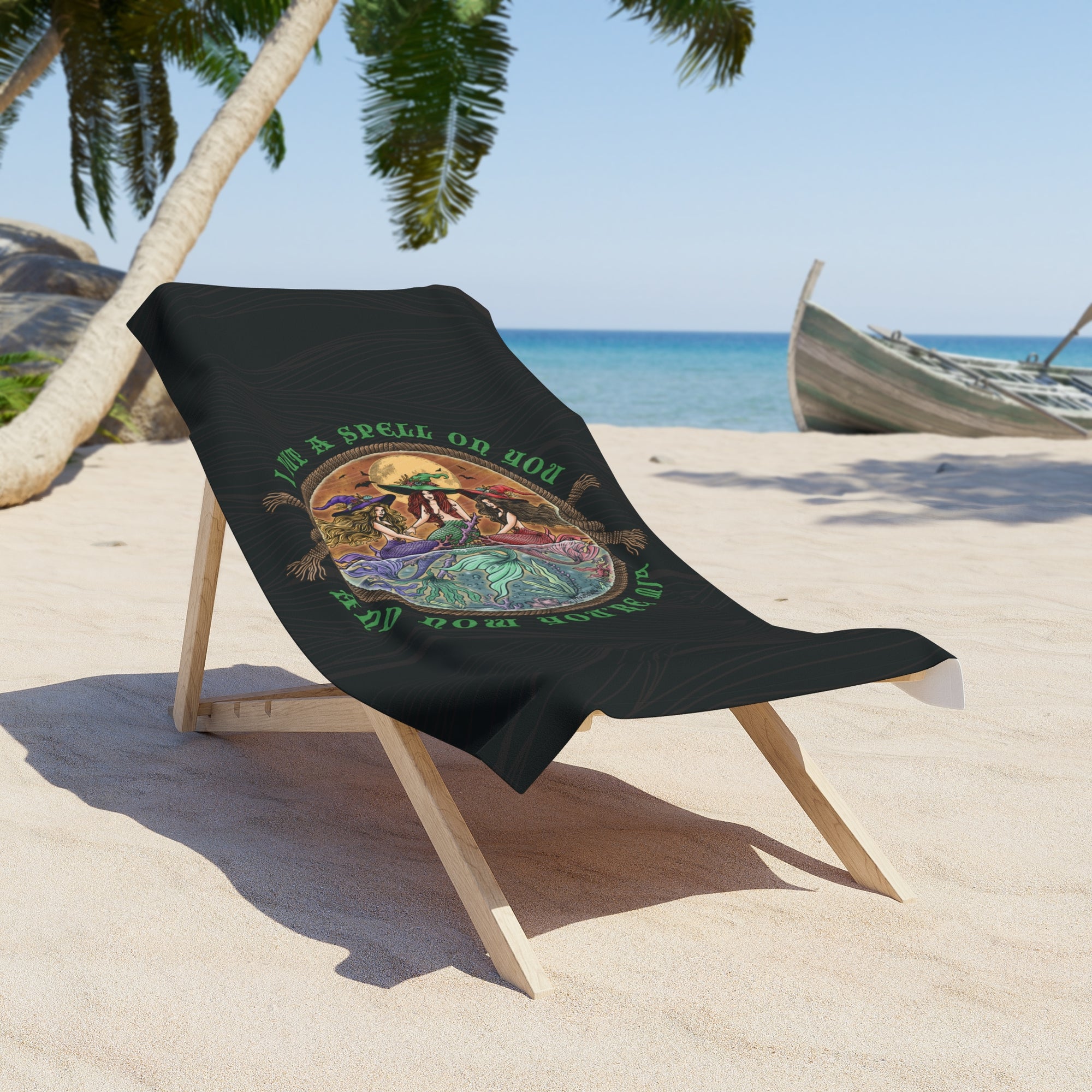 The Siren Sisters Midnight Beach Towel