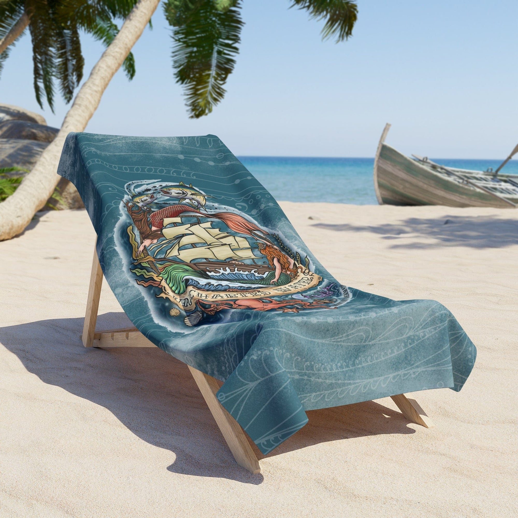 Uncharted Waters Beach Towel