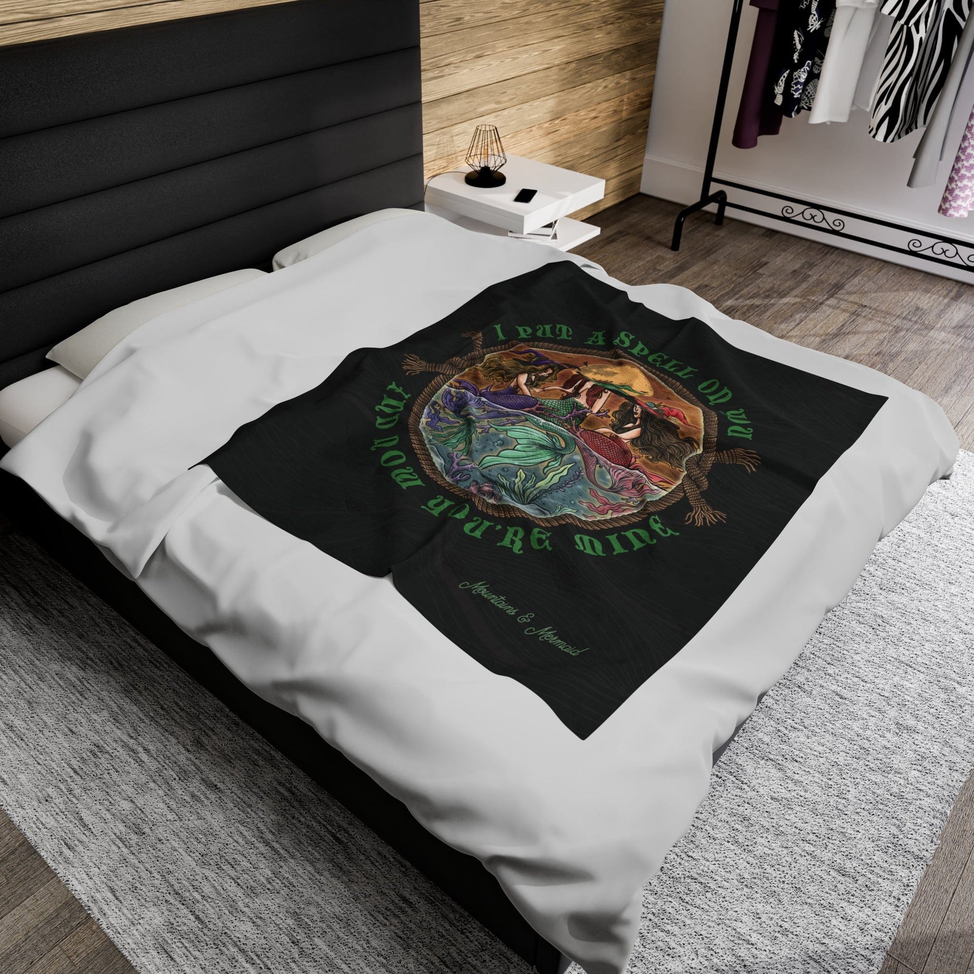 The Siren Sisters Midnight Plush Blanket