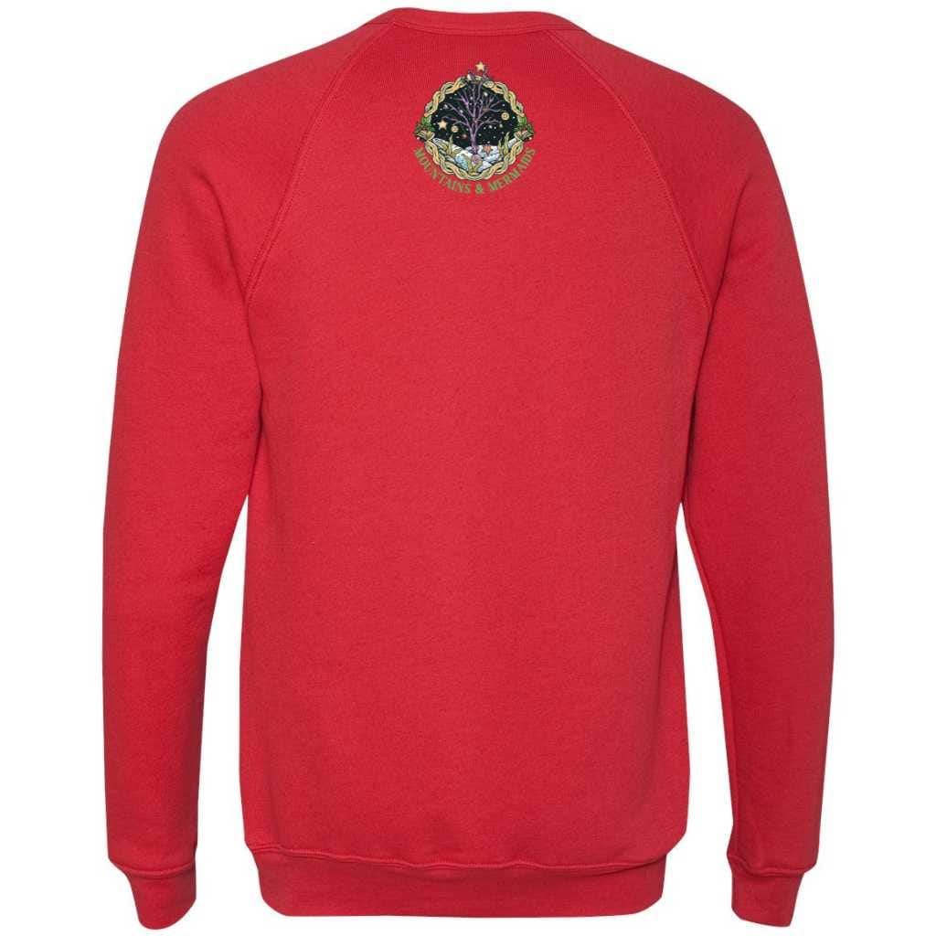 Christmas Mermaid Crewneck Sweatshirt (Red)