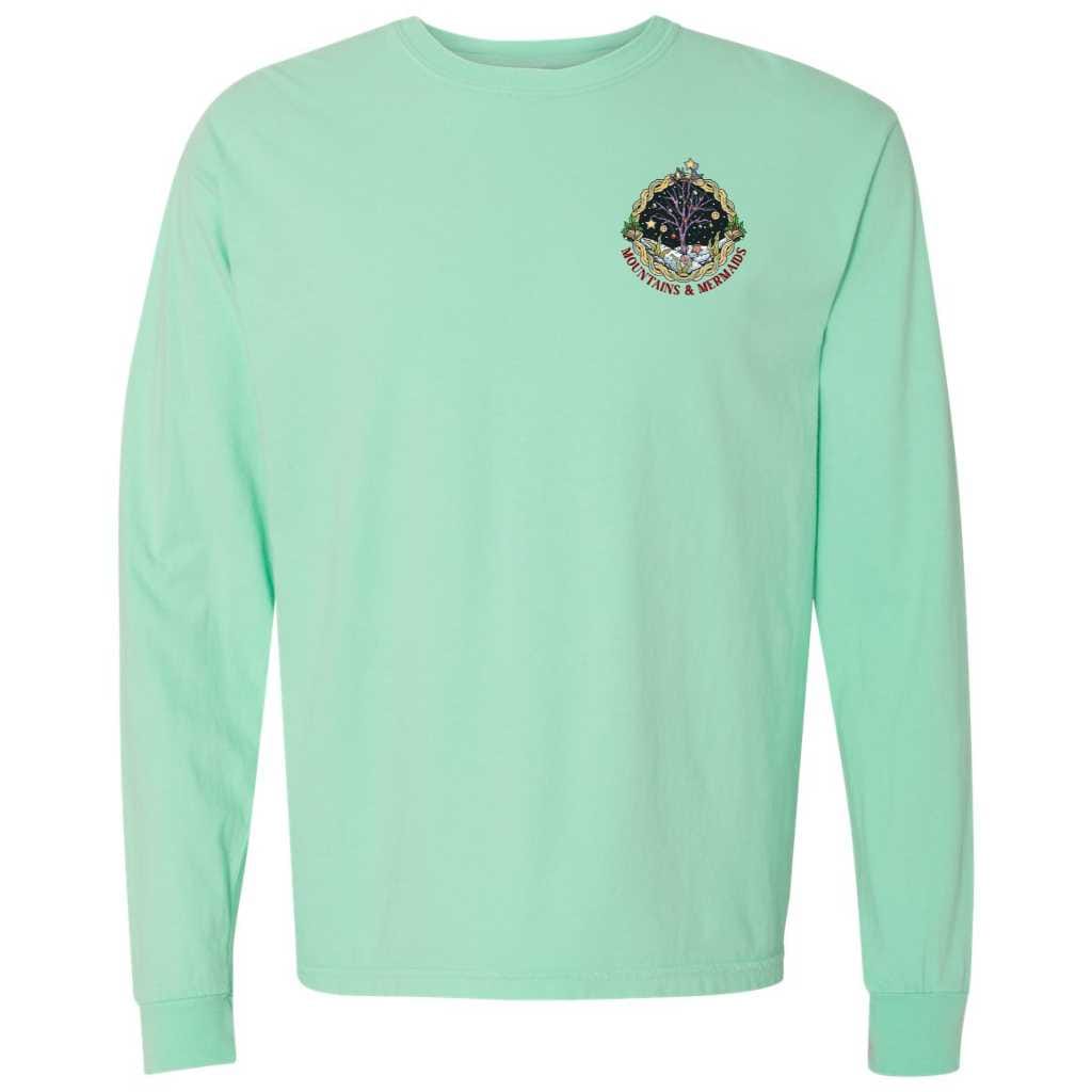 Christmas Mermaid Long Sleeve T-Shirt (Island Reef)