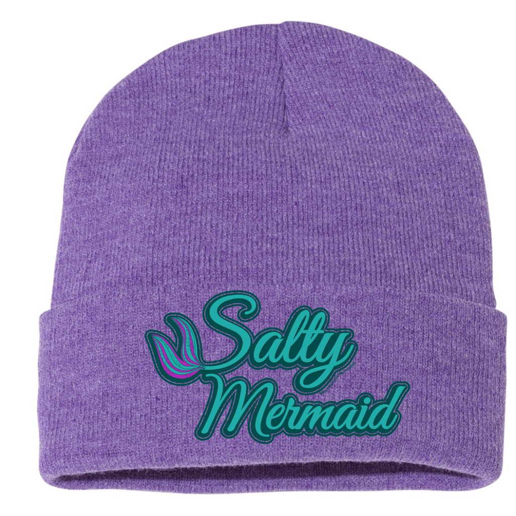 Purple Salty Mermaid Beanie - Mountains & Mermaids