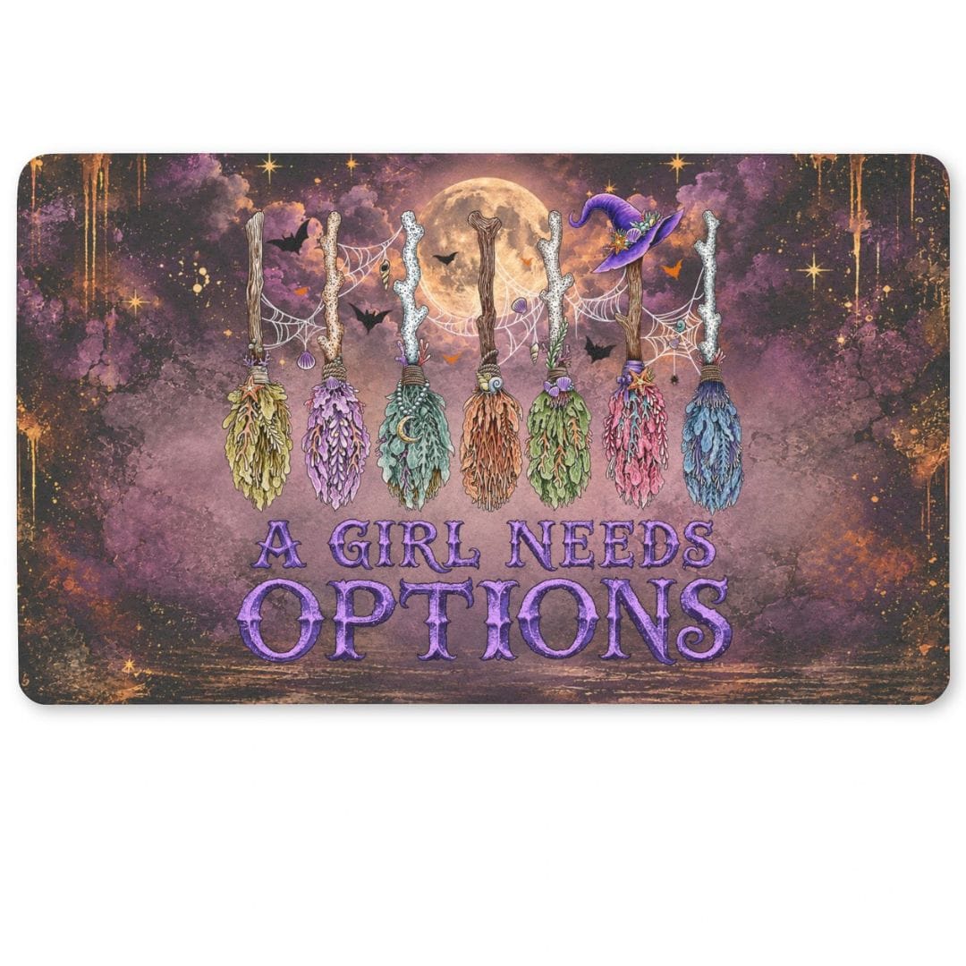 A Girl Needs Options Doormat
