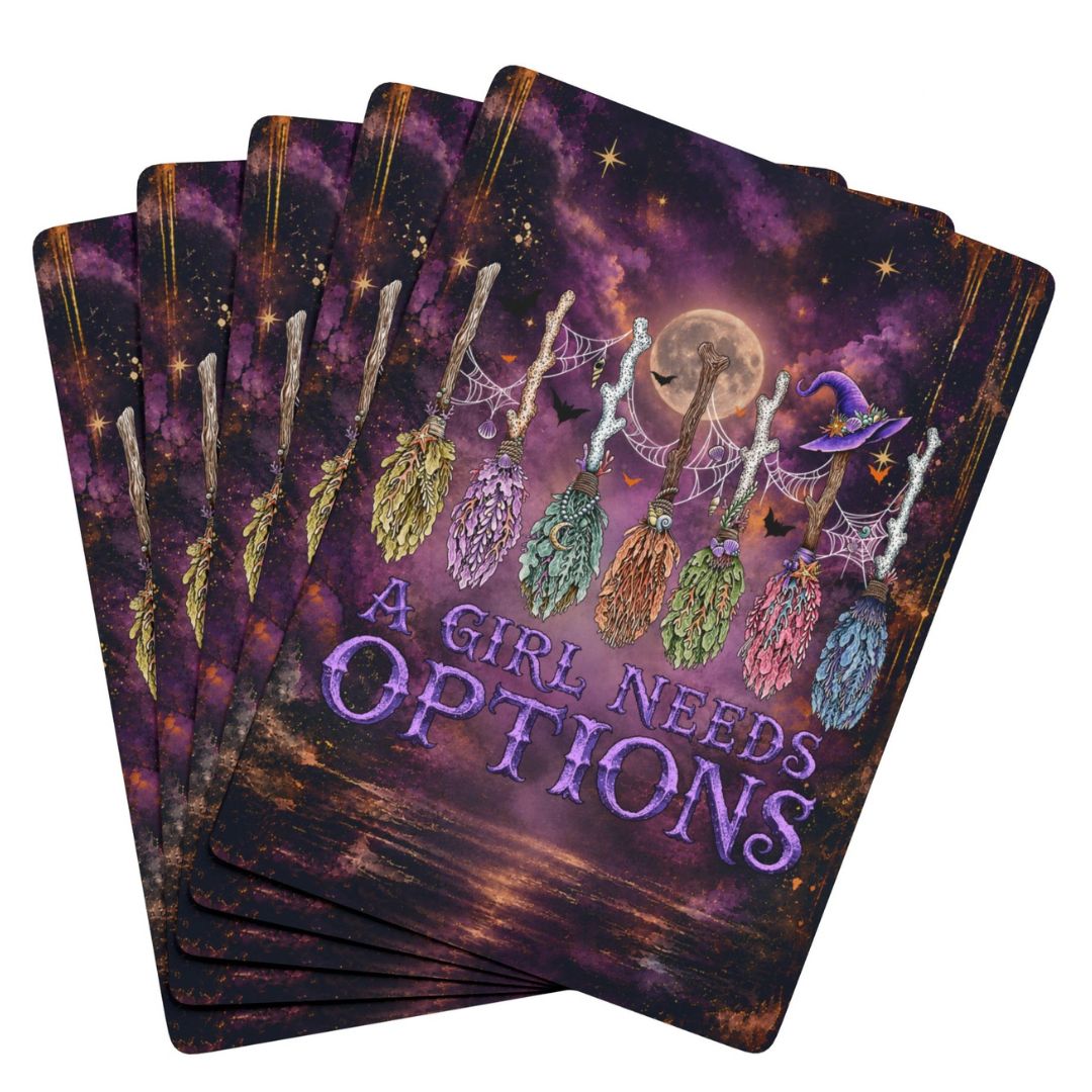 A Girl Needs Options Playing Cards