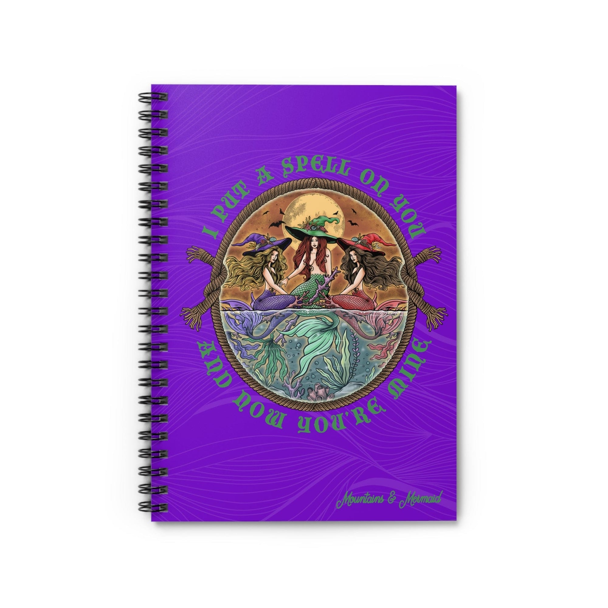 The Siren Sisters Spiral Purple Notebook - Ruled Line