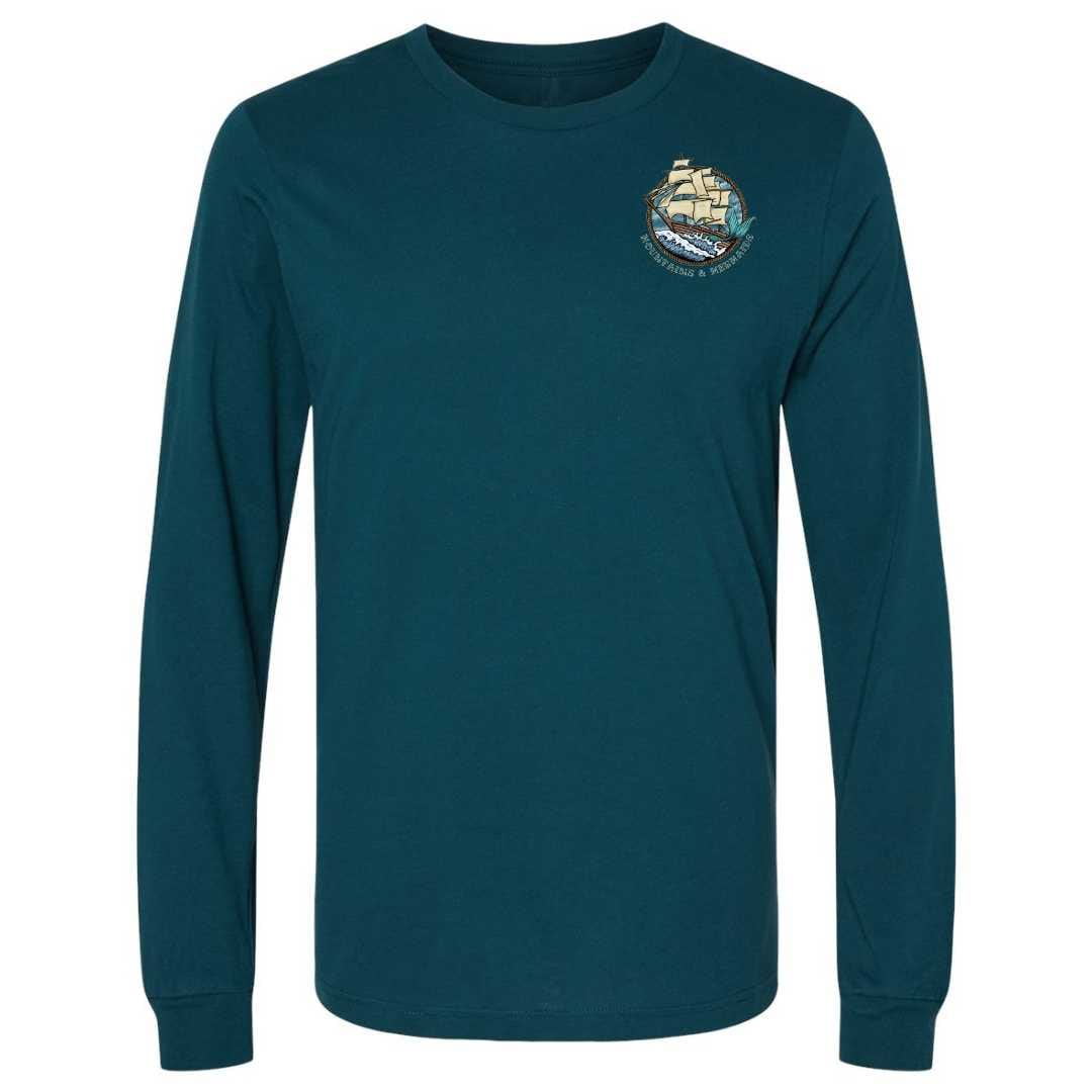 Uncharted Waters Long Sleeve T-Shirt (Atlantic)