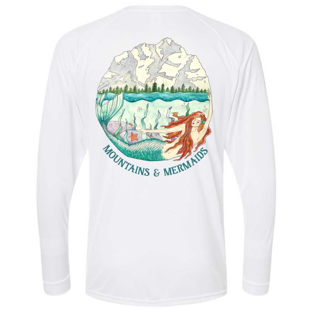 Mountain Mermaid Performance Sun Shirt - Mountains & Mermaids