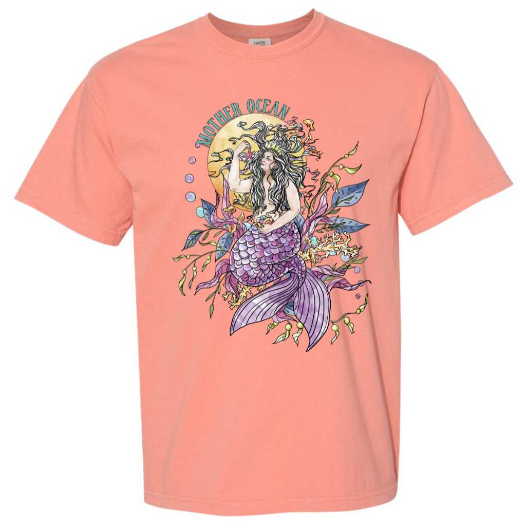 Mother Ocean T-Shirt - Terracotta - Mountains & Mermaids