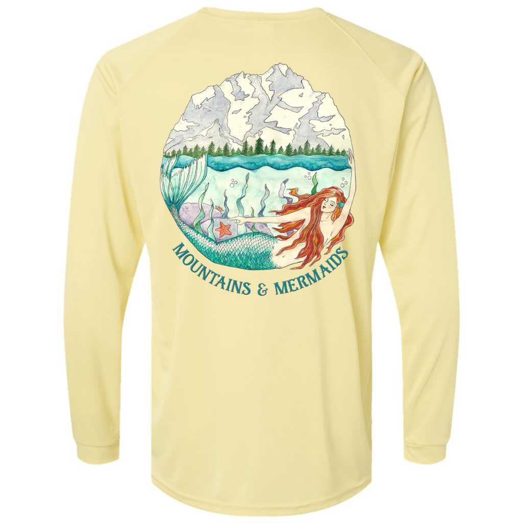 Mountain Mermaid Performance Sun Shirt - Mountains & Mermaids