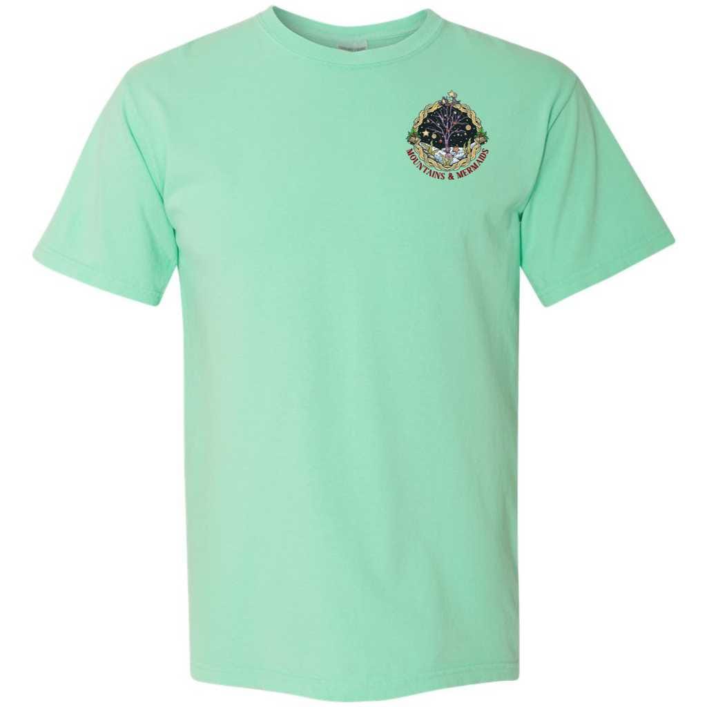 Christmas Mermaid Short Sleeve T-Shirt (Island Reef)