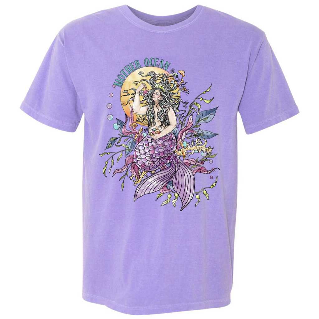 Mother Ocean T-Shirt - Violet - Mountains & Mermaids
